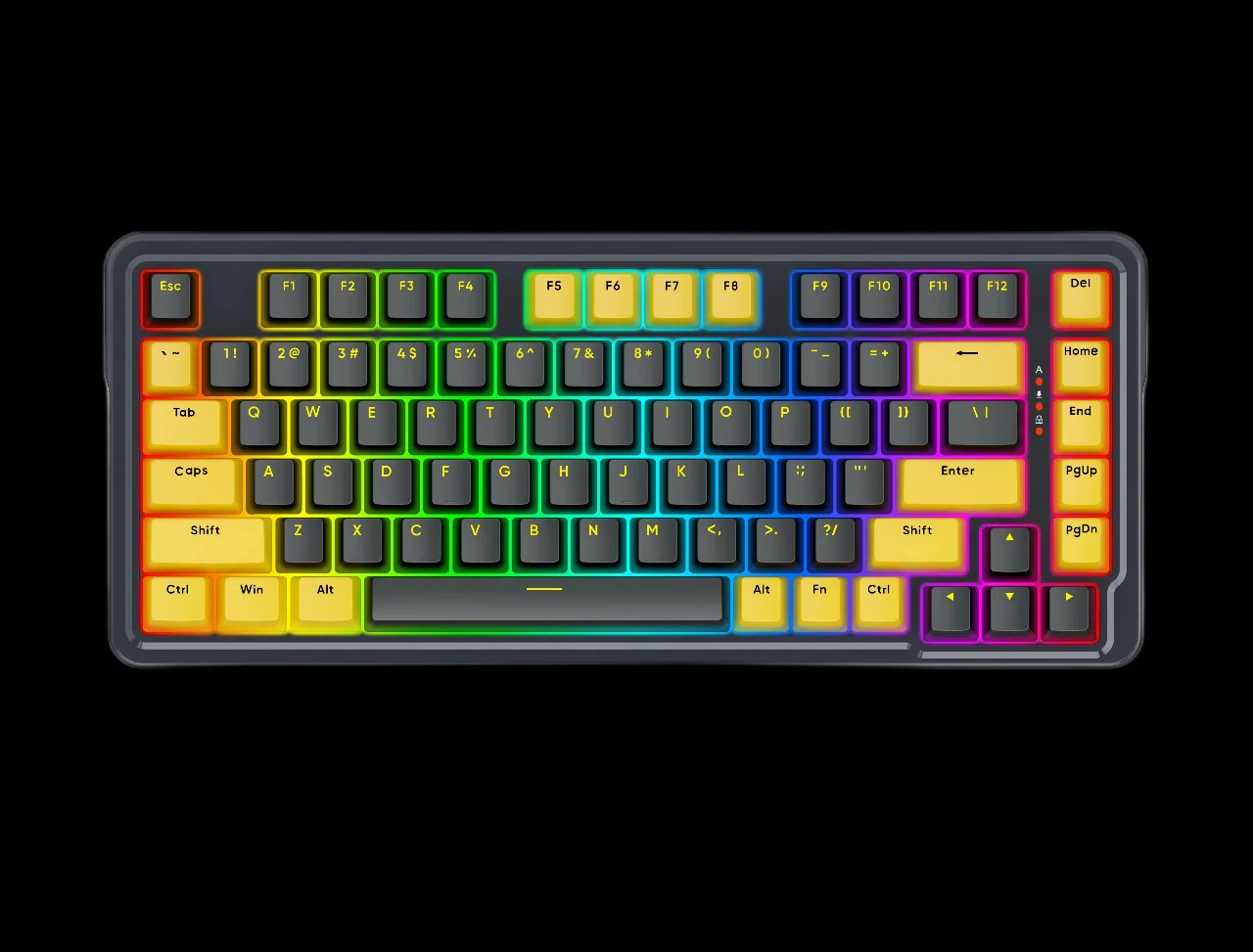 Redragon ELF K649 78% Wired Gasket RGB Mechanical Gaming Keyboard Redragon ELF K649 78% Wired Gasket RGB Mechanical Gaming Keyboard
